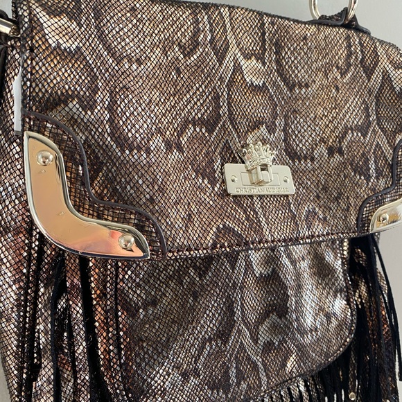 CHRISTIAN AUDIGIER Faux leather metallic bag - Picture 2 of 8